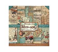Stamperia Kit de Scrapbooking Around The World 30x30cm, Papel, Multicolor, 30.5 x 30.5