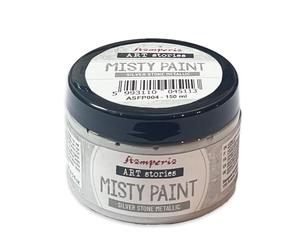 Stamperia - Misty Paint for Crafts, Ideal for Stencilling and Mixed Media Projects, Water Based, Adds a Special Touch to Any Creation (150ml) (Metallic, Silver Stone)