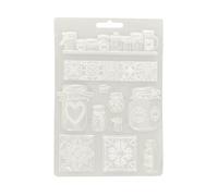 Stamperia Molde Blando A5, Blanco y Negro, 14, 8 x 21 x 1,1 cm