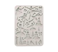 Stamperia - Molde de silicona A5 para álbumes de recortes, álbums, diarios y más, ballet, antiadherente, adecuado para arcilla seca al aire y más, perfecto para manualidades y regalos (The Nutcracker)