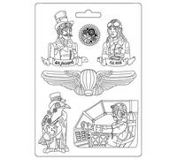 Stamperia Molde Suave-Sir Vagabond-Aviator Fly High, Blanco, Taille unique