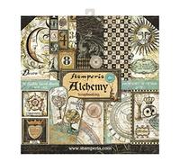 Stamperia Bloc de Scrapbooking 10 Hojas 30.5x30.5 (12"x12") 2 Caras-Alchemy, Papel, Multicolor, 30.5cmX30.5cm