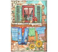 Stamperia Papel de Arroz Sunflower Art Window A4