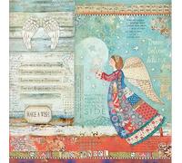 Stamperia Papel de Doble Cara para Scrapbooking, diseño de ángel de Navidad, Multicolor, 30,5x30,5