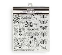 Stamperia - Plantillas gruesas para álbumes de recortes, álbumes, tarjetas, diario y más, material flexible, fácil de limpiar, perfecto para aficiones, manualidades y regalos (Fortune Botanic)