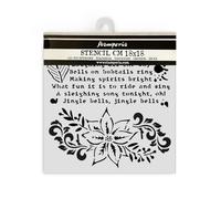 Stamperia - Plantillas gruesas para álbumes de recortes, álbumes, tarjetas, diarios de balas, y más, poinsettia, material flexible, fácil de limpiar, perfecto para aficiones, manualidades y regalos