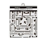 Stamperia - Plantillas gruesas para álbumes de recortes, álbumes, tarjetas, diarios y más, material flexible, fácil de limpiar, perfecto para aficiones, manualidades y regalos (tipo de viaje, palacio)