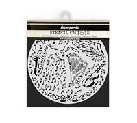 Stamperia - Plantillas gruesas para álbumes de recortes, álbumes, tarjetas, diarios y más, material flexible, fácil de limpiar, perfecto para aficiones, manualidades y regalos (música - Violin and