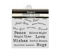 Stamperia - Plantillas gruesas para álbumes de recortes, álbumes y diarios, Navidad clásica, material flexible, fácil de limpiar, perfecto para manualidades y regalos (All You Need for Christmas,