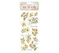 Stamperia - Rub-on for Scrapbooks, Albums, Card Making, Bullet Journals and More, Easily Transfer Images onto Paper and Other Surfaces, Perfect for Crafts and Gifting (Whispering Woods, Magnolia)