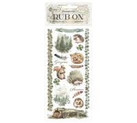 Stamperia - Rub-on for Scrapbooks, Albums, Cards, Bullet Journals and More, Easily Transfer Images onto Paper and Other Surfaces, Perfect for Crafts and Gifting (Herbarium Silvae, Forest)