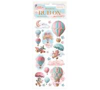 Stamperia - Rub-on for Scrapbooks, Albums, Cards, Bullet Journals and More, Easily Transfer Images onto Paper and Other Surfaces, Perfect for Crafts and Gifting (Candy Christmas, Air Balloons)