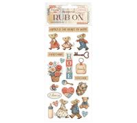 Stamperia - Rub-on for Scrapbooks, Albums, Cards, Bullet Journals and More, Easily Transfer Images onto Paper and Other Surfaces, Perfect for Crafts and Gifting (Family, Home)