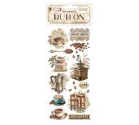 Stamperia - Rub-on for Scrapbooks, Bullet Journals and More, Easily Transfer Images onto Paper & Other Surfaces, Perfect for Crafts & Gifting (Coffee and Chocolate, Vintage Coffee Moments)