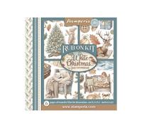 Stamperia - Rub-on Kit for Scrapbooks, Albums, Cards, Bullet Journals and More, Easily Transfer Images onto Paper and Other Surfaces, Perfect for Crafts and Gifting (6 Pages) (White Christmas)