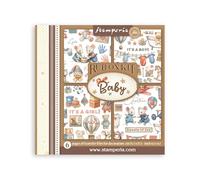 Stamperia - Rub-on Kit for Scrapbooks, Albums, Cards, Bullet Journals and More, Easily Transfer Images onto Paper and Other Surfaces, Perfect for Crafts and Gifting (6 Pages) (Baby)