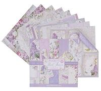 Stamperia SBBL21 Bloc de Papel (10 Hojas, Doble Cara), Color Lila, Multicolor, 30 x 30