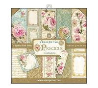 Stamperia SBBL24 Bloc de Papel de 10 Hojas de Doble Cara Elegante Regalo, Multicolor, 30.5 x 30.5