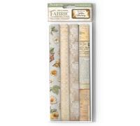 Stamperia Tejido de Hojas, Multicolor, 30 x 30 x 0,2 cm