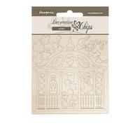 Stamperia SCB259 - Fichas decorativas (14 x 14 x 0,1 cm), color marrón