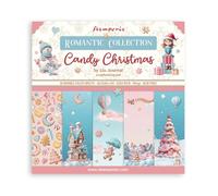 Stamperia - Scrapbook Paper Pad for Scrapbooking, Albums, Card Making, Bullet Journalling and More, Acid Free, Double-Sided, Perfect for Hobbies, Crafts, and Gifting (Candy Christmas) (30.5 x 30.5cm)