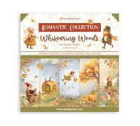 Stamperia - Scrapbook Paper Pad for Scrapbooking, Albums, Card Making, Bullet Journalling and More, Acid Free, Double-Sided, Perfect for Hobbies, Crafts, and Gifting (Whispering Woods) (30.5 x 30.5cm)