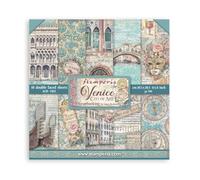 Stamperia - Scrapbook Paper Pad for Scrapbooking, Albums, Card Making, Bullet Journalling and More, Acid Free, Double-Sided, Perfect for Crafts and Gifting (Venice, City of Art) (20.3 x 20.3cm)