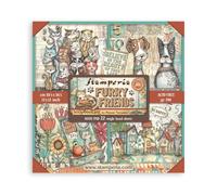 Stamperia - Scrapbook Paper Pad for Scrapbooking, Albums, Card Making, Bullet Journalling and More, Acid Free, Single Face, Perfect for Hobbies, Crafts, and Gifting (Furry Friends) (30.5 x 30.5cm)