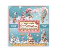 Stamperia - Scrapbook Paper Pad for Scrapbooking, Albums, Card Making, Bullet Journalling and More, Acid Free, Single Face, Perfect for Hobbies, Crafts, and Gifting (Candy Christmas) (30.5 x 30.5cm)