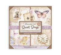 Stamperia - Scrapbook Paper Pad for Scrapbooking, Albums, Card Making, Bullet Journalling and More, Acid Free, Single Face, Perfect for Hobbies, Crafts, and Gifting (Quiet Days) (20.3 x 20.3cm)