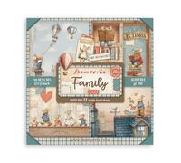 Stamperia - Scrapbook Paper Pad for Scrapbooking, Albums, Cards, Bullet Journals and More, Acid Free, Single Face, Perfect for Hobbies, Crafts, and Gifting (Family) (30.5 x 30.5cm)