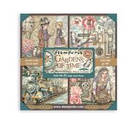 Stamperia - Scrapbook Paper Pad for Scrapbooking, Albums, Cards, Bullet Journals and More, Acid Free, Single Face, Perfect for Hobbies, Crafts, and Gifting (Gardens of Time) (30.5 x 30.5cm)