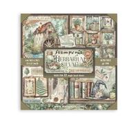 Stamperia - Scrapbook Paper Pad for Scrapbooking, Albums, Cards, Bullet Journals and More, Acid Free, Single Face, Perfect for Hobbies, Crafts, and Gifting (Herbarium Silvae) (30.5 x 30.5cm)