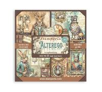 Stamperia - Scrapbook Paper Pad for Scrapbooks, Albums, Card Making, Bullet Journalling and More, Acid Free, Single Face, Perfect for Hobbies, Crafts, and Gifting (Alterego) (30,5 x 30,5 cm)