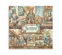 Stamperia - Scrapbook Paper Pad for Scrapbooks, Albums, Card Making, Bullet Journalling and More, Acid Free, Double-Sided, Perfect for Hobbies, Crafts, and Gifting (Alterego) (20,3 x 20,3 cm)