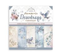 Stamperia - Scrapbook Paper Pad for Scrapbooks, Albums, Card Making, Bullet Journalling and More, Acid Free, Double-Sided, Perfect for Hobbies, Crafts, and Gifting (Dewdrops) (30,5 x 30,5 cm)