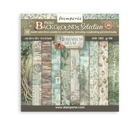 Stamperia - Scrapbook Paper Pad for Scrapbooks, Albums, Cards, Bullet Journals and More, Acid Free, Double-Sided, Perfect for Crafts and Gifting (Herbarium Silvae Background Selection) (30.5 x 30.5cm)