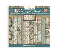 Stamperia - Scrapbook Paper Pad for Scrapbooks, Albums, Cards, Bullet Journals and More, Acid Free, Double-Sided, Perfect for Crafts and Gifting (Gardends of Time Background Selection) (30.5 x 30.5cm)