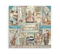 Stamperia - Scrapbook Paper Pad for Scrapbooks, Albums, Cards, Bullet Journals and More, Acid Free, Double-Sided, Perfect for Hobbies, Crafts, and Gifting (Symphony) (30.5 x 30.5cm)
