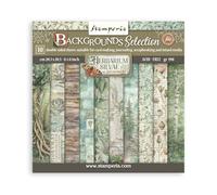 Stamperia - Scrapbook Paper Pad for Scrapbooks, Albums, Cards, Bullet Journals and More, Acid Free, Double-Sided, Perfect for Crafts and Gifting (Herbarium Silvae Background Selection) (20.3 x 20.3cm)