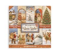 Stamperia - Scrapbook Paper Pad for Scrapbooks, Albums, Cards, Bullet Journals and More, Acid Free, Double-Sided, Perfect for Hobbies, Crafts, and Gifting (Silent Night) (20.3 x 20.3cm)