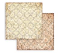 Stamperia - Scrapbook Sheet for Scrapbooks, Albums, Cards, Bullet Journalling and More, Acid Free, Double-Sided, Perfect for Hobbies, Crafts, and Gifting (Alterego, Ochre Wallpaper) (30,5 x 30,5 cm)