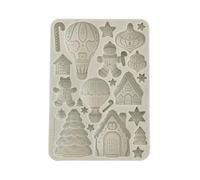 Stamperia - Silicon Mould A5 for Scrapbooking, Bullet Journals and More, Non-Stick Surface, Suitable for Air-Dry Clay, Resin and More, Perfect for Crafts and Gifting (Candy Christmas, Gingerbreads)