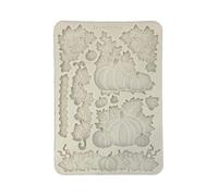 Stamperia - Silicon Mould A5 for Scrapbooks, Bullet Journals and More, Non-Stick Surface, Suitable for Air-Dry Clay, Resin and More, Perfect for Crafts and Gifting (Whispering Woods, Pumpkins)
