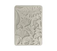 Stamperia - Silicon Mould A5 for Scrapbooks, Bullet Journals and More, Non-Stick Surface, Suitable for Air-Dry Clay, Resin and More, Perfect for Crafts and Gifting (Herbarium Silvae, Leaf Collection)