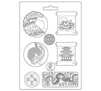 Stamperia Sir Vagabond-Molde para Platos, Blanco, A4