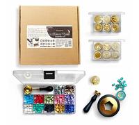 Stamperia - Starter Wax and Seal Set for Scrapbooks, Albums, Card Making, Bullet Journalling and More, Perfect for Hobbies, Crafts, and Gifting