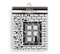 Stamperia - Thick Stencil for Scrapbooks, Albums, Cards, Bullet Journals, and More, Flexible Material, Easy to Clean, Perfect for Crafts and Gifting (Herbarium Silvae, Country Window)