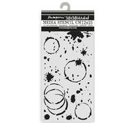Stamperia - Thick Stencil for Scrapbooks, Albums, Cards, Bullet Journals, and More, Flexible Material, Easy to Clean, Perfect for Crafts and Gifting (Secret Diary, Ink Splatter)