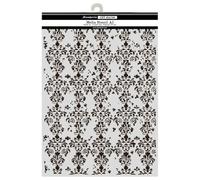 Stamperia - Thick Stencil for Scrapbooks, Albums, Cards, Bullet Journals, and More, Flexible Material, Easy to Clean, Perfect for Crafts and Gifting (Symphony, Wallpaper Decor) (A3)
